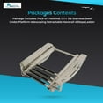 thumbnail image 7 of Marine City 4-Step Under Platform Ladder, 316 Stainless Steel, Telescoping Retractable Handrail, for Boats, Yachts, Marines & Ships Pack of 1, 7 of 7
