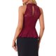 thumbnail image 3 of TOP LACE PEPLUM CHIC INSPIRE PARA MUJERES CON ESCOTE CORAZÓN SIN MANGAS EN S BURDEOS, 3 of 6