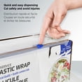 thumbnail image 3 of Food Service Plastic Wrap 17in x 2500ft Commercial Grade Food Wrap with Blade and Slide Cutter, 3 of 7