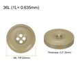 thumbnail image 2 of Uxcell Sewing Buttons Resin Round Flat 4-Hole Craft Buttons for Coats Sweater Sewing Clothing and DIY Light Tan 23mm, 2 of 5