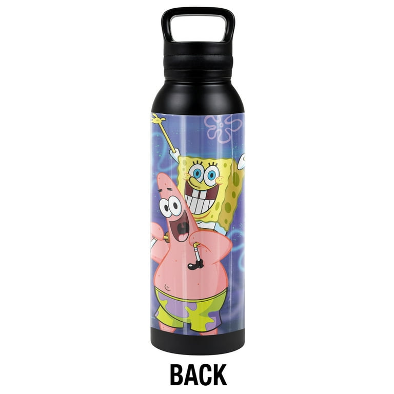 Spongebob Official Spongebob And Patrick Cropped 24 oz Insulated Canteen Water  Bottle, Leak Resistant, Vacuum Insulated Stainless Steel with Loop Cap 