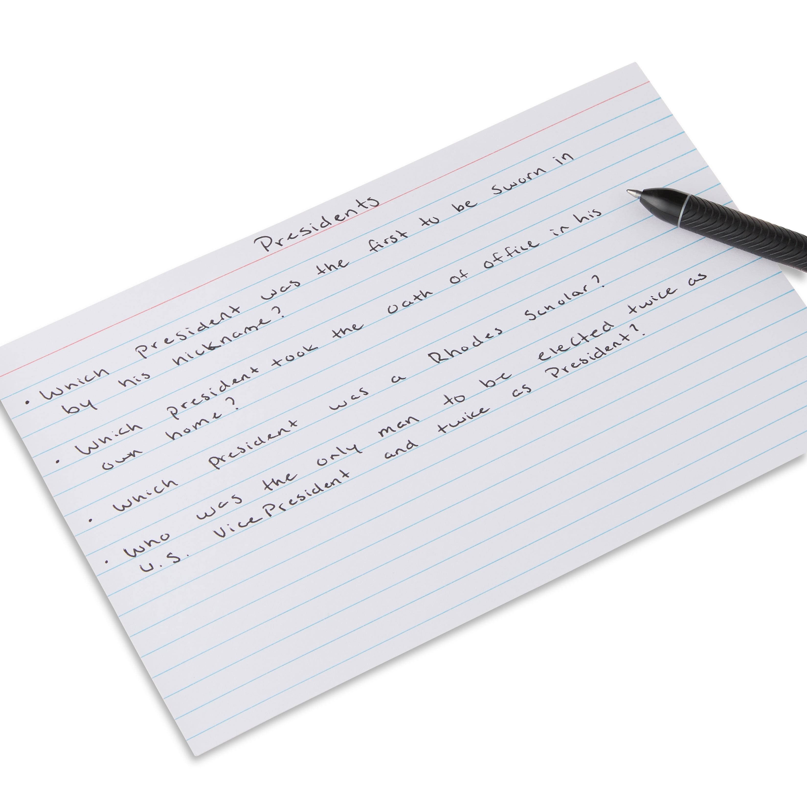 Pen+Gear Ruled Index Cards, White, 5"x 8", 100 Count