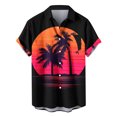 thumbnail image 4 of IROINNID T-Shirts for Big and Tall Men, Summer Essentials Lightweight Thin Basic V-Neck Lapel Botton Beach Loose Tops for Men, 4 of 4