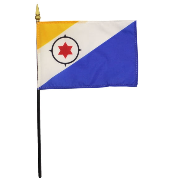 Bonaire - 4"X6" Stick Flag