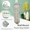 thumbnail image 2 of LQCrafK Bag Holder, Reusable Grocery Bag Holder for Bags, Strong Bag Storage Dispenser with Hanging Loop, Wall Mount Bag Dispenser for Home Kitchen Cabinet, 1 Pack, 22in x 8.3in, 2 of 5