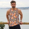 thumbnail image 6 of KLL Cute Little Fox Print Men's Muscle Gym Workout Stringer Tank Tops Bodybuilding Fitness T-Shirts Tank Tops Men-4X-Large, 6 of 7