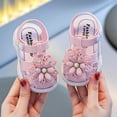 thumbnail image 2 of Little Girls Shoes Girls Flat Sandals Breathable Girls Sandals For Toddlers 1 5 Years Lightweight Comfortable Casual Outdoor Summer Play Shoes For, 2 of 6