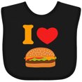 thumbnail image 3 of Inktastic I Love Cheeseburgers Boys or Girls Baby Bib, 3 of 4