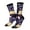 3 Black, variant on Lavender Flowers Print Adult Socks for Men & Women,Calf Socks, Ankle Socks,Boots Socks,Breathable Casual Sock,Unisex Crew Socks