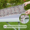 thumbnail image 6 of Animal Beagle Cute Dog Square Fitted Tablecloth with Elastic Edge,Square Table Cover,Washable Elastic Table Cover for Home Kitchen Party Decor 34"x34", 6 of 6