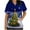 Dark Blue, variant on Lolmot Scrubs for Women Fashion Glitter Xmas Tree 3D Print Short Sleeve Medical Scrub Shirts V-Neck Holiday Workwear Blouse Nursing Uniform with Pockets