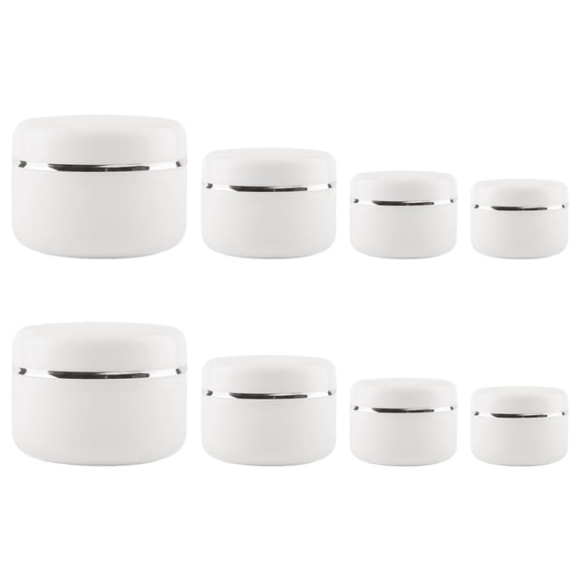 EeaseCA 8pcs Refillable Cosmetic Sample Jars Multi-function Cream Bottles Empty Cosmetics Boxes