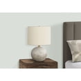 thumbnail image 4 of Lighting, 20"H, Table Lamp, Grey Concrete, Ivory / Cream Shade, Contemporary, 4 of 10