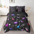 thumbnail image 2 of Homewish Cute Animal Dino Twin Bedding Sets 7-Piece for Kids Teens,Starry Sky Bedding Comforter Set Microfiber,Gradient Galaxy Breathable Sheet Sets,Luxury Bedroom Decor,Reversible, 2 of 8
