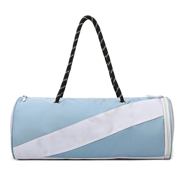 Separación de ropa seca y húmeda, bolsa de hombro para conocimiento de embarque, bolsa de yoga, bolsa de fitness de gran capacidad, color azul