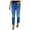 BLUE, variant on Lindreshi Leggings for Women Clearance Women Gradient Color Ripped Plus Size Trousers