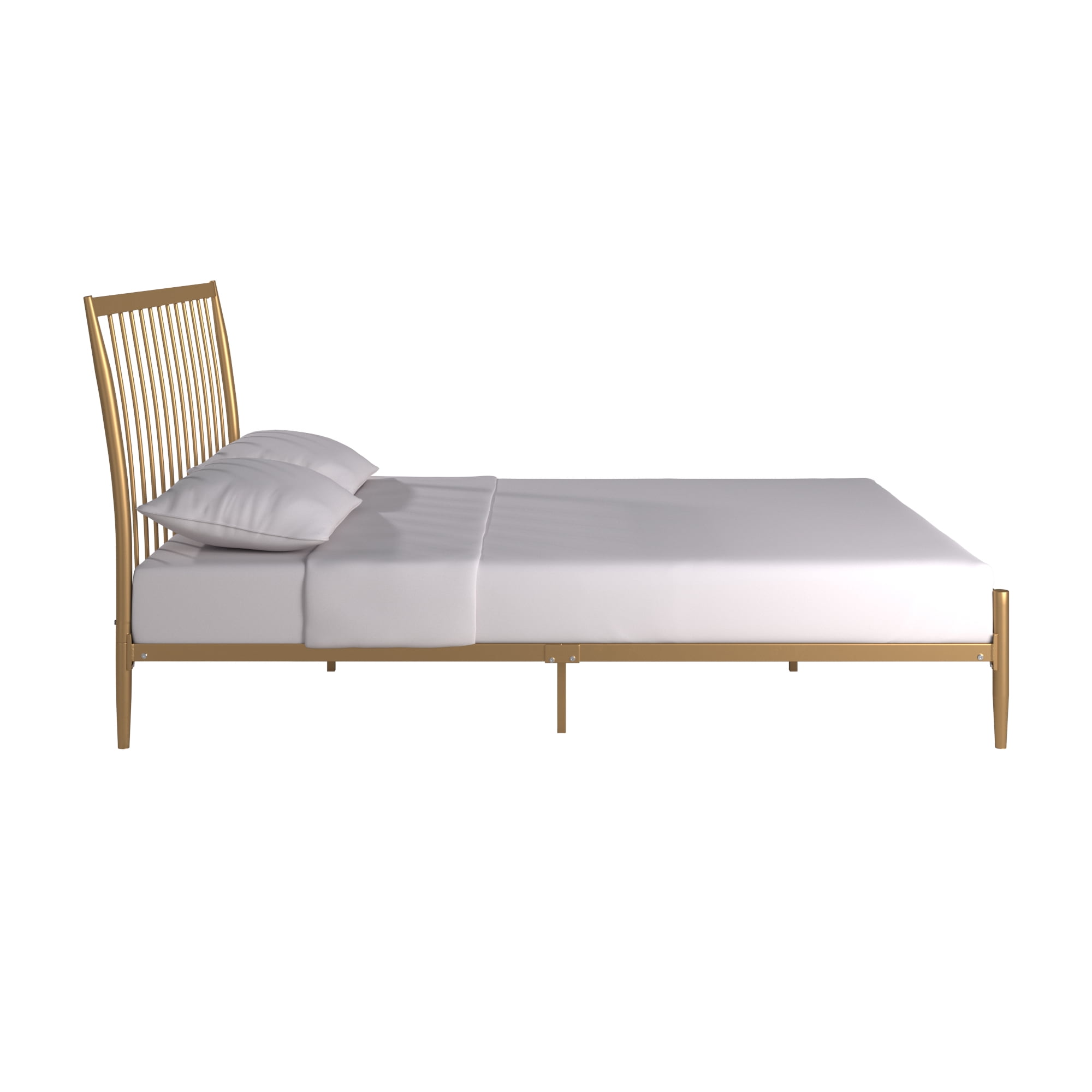 Weston Home Haverhill Gold Finish Metal Platform Full Bed