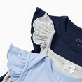thumbnail image 4 of PatPat Bamboo Baby Girl Solid Color 3-Piece Rompers Set, 4 of 5