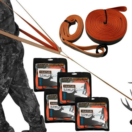 MULTUS Deer Drag Harness Quick and Easy to Use Hunting Gear for Deer Hunters - 4 pack