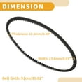 thumbnail image 4 of Cinturón de transmisión Unique Bargains V-Belt para Kymco 200 250 300 People S Xciting 250, 4 of 7