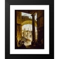 thumbnail image 2 of Pierre-Antoine Demachy 11x14 Black Modern Framed Museum Art Print Titled - Demolition of a Composite Building (1770), 2 of 5