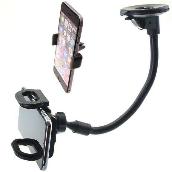 Dash Car Mount for Motorola One 5G Ace - Windshield Air Vent Holder Cradle 2-in-1 Compatible With Motorola One 5G Ace