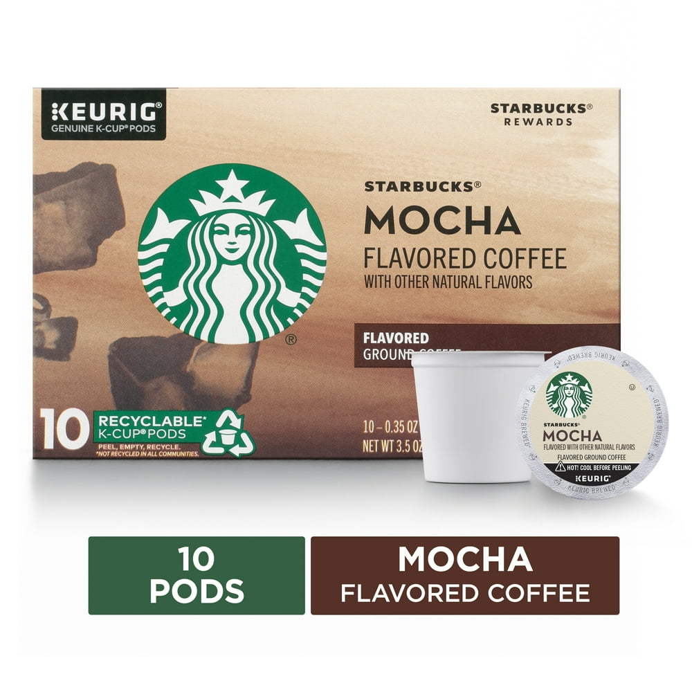 Starbucks Mocha Flavored Coffee KCup Pods Medium Roast Coffee Pods