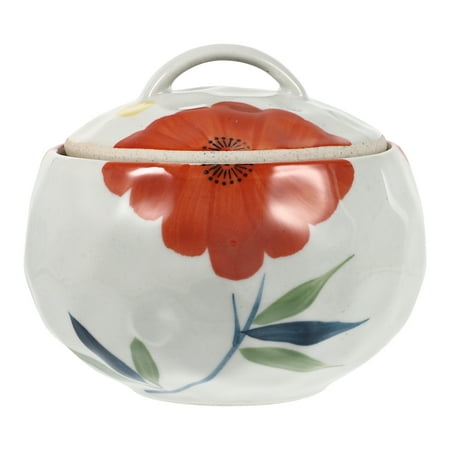 

NUOLUX 1 Pc Durable Ceramic Anti-scalding Stewing Pot for White Fungus Soup Bird s Nest (White)