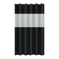 thumbnail image 2 of HBBKVI Shower Curtain for Bathroom Modern Hotel Style Shower Curtain with Translucent Top Window Black Shower Curtain 71" x 71", 2 of 9