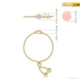thumbnail image 4 of ANGARA Natural Diamond Flower Cluster Bolo Ring in 14K Yellow Gold for Women (Size-1.2mm| Color-G| Clarity-VS2) | April Birthstone, Anniversary, Jewelry Gift for Women | Natural Diamond Ring, 4 of 9