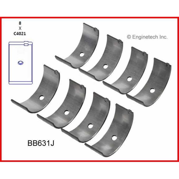 Enginetech BB631J.50 Engine Full Connecting Rod Bearing Set