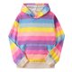 thumbnail image 1 of Gibobby Sudadera con capucha de manga larga con bolsillo de patchwork unisex para niños pequeños y bebés(Rosa caliente, 5-6 Años), 1 of 5