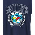 thumbnail image 3 of The Smurfs - Smurfs Collegiate - Women's Short Sleeve Graphic T-Shirt, 3 of 5