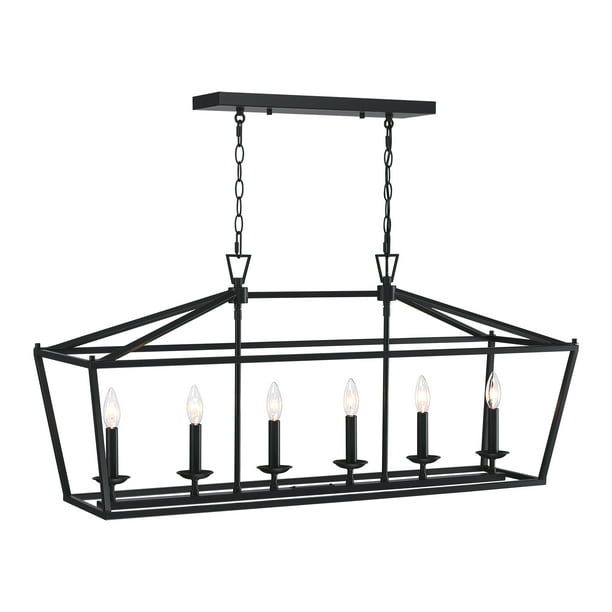 Industrial 6Light Pendant Lighting for Kitchen Island Light Fixture