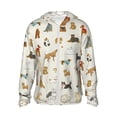 thumbnail image 2 of Uemuo Dogs Funny Pets Pattern Women's Full Zip UPF 50+ Sun Protection Hoodie Jacket Long Sleeve Sun Shirt Hiking Outdoor Performance with Pockets-3X-Large, 2 of 9