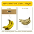 thumbnail image 2 of NIFFGAFF 2-Pack Self Adhesive Banana Hook, Metal Banana Hanger Hook,Under Cabinet Hook For Bananas Or Kitchen Items, Foldable Banana Hook, Keep Bananas Fresh, Silver, 2 of 8