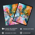 thumbnail image 2 of Lymm Village Cheshire England Painting Autumnal Living Room Large Wall Art Poster Print Thick Paper 18X24 Inch, 2 of 5