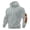 Gray, variant on Men's Fleece Lined Hoodies Long Sleeve Loose Fit with Elbow Patch Fall Stylish Workout Casual Pullover Hooded Tops S-3XL