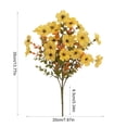 thumbnail image 4 of Linnome Full Bush Artificial Autumn Plum Blossom Bouquet Fall Harvest Floral Bush for Porch Basket Table Vase Decor, 4 of 7