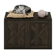 thumbnail image 3 of Furinno FH22302EB Peli Farmhouse Cat Litter Box Enclosure, Ebony, 3 of 6