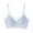 Light Blue, variant on biudgviw Push up Bras for Women Wireless Thin V Neck Spaghetti Strap High Support Bras Breathable Solid Full Coverage Bras