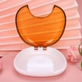 thumbnail image 1 of Estuche de retenedor de ortodoncia Caja de retenedor de contenedor de boquilla impermeable portátil ncia dental Caja(Naranja blanco) Caja de retenedor Spptty cuidado personal, 1 of 7