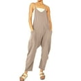 thumbnail image 6 of Loose Cami Jumpsuit, Solid Casual Jumpsuit For Summer & Spring, Women's Clothing, 6 of 20