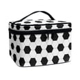 thumbnail image 2 of HELLHERO Football Pattern Design Polyester Medicine Travel Organizer Bags Effortless Organization Wide-open 8.86 x 6.5 x 5.9 Inches Travel Cosmetic Case Organizer, 2 of 6