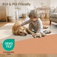 thumbnail image 3 of ODIKA 3'x5' Warm Earth Tones Minimal Abstraction Washable Accent Rug Contemporary Geometric Design Elegance Pet Friendly, Non-Shedding Mat for Bedside, Nursery Room, 3 of 6