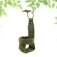 thumbnail image 3 of Nylon Water Bottle Carrier Waist Belt Holder Pouch for Hiking Outdoor Running (Green), 3 of 6