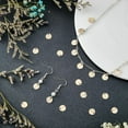 thumbnail image 4 of 100Pcs Brass Textured Charms 18K Gold Plated Flat Round Charms Stamping Tag Pendants Flat Coin Charms for DIY Bracelets Necklaces Jewelry Making Hole: 1.2mm, 4 of 5