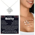 thumbnail image 4 of I'm Sorry Necklace For Her, Im Sorry Neckace Gift, Apology Necklace For Her Women, Forgive Me Gifts For Her, I'm Sorry For Hurting You Neckace, Apologize Gift For Wife Girlfriend Soulmate, 4 of 6