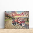 thumbnail image 3 of Be My Valentine's Schnauzer Truck Full of Love Flower Balloon Horizontal Matte Canvas Poster Miniature Schnauzer Dog Lover Wall Art Home Decor - 02029, 3 of 5