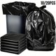 thumbnail image 2 of Bolsa de basura negra de gran tamaño, 10/20 unidades, gruesa, para exteriores, adecuada para recoger hojas caídas en fábricas y hospitales, 2 of 5